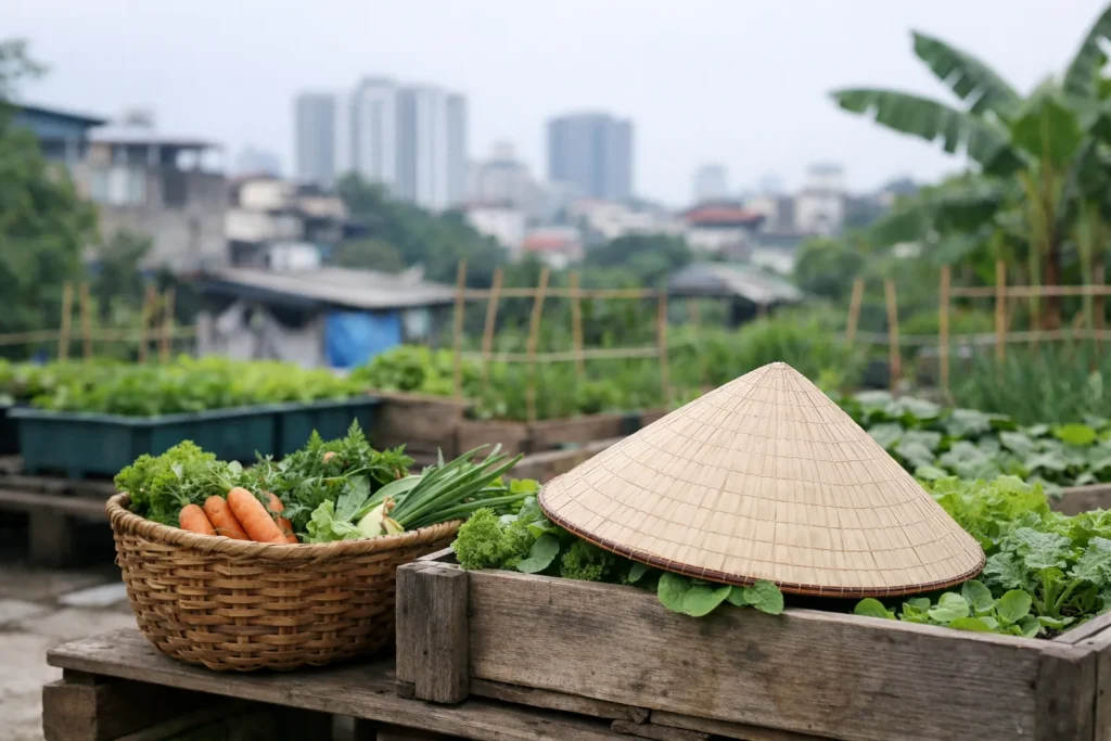 Agriculture urbaine & potagers partagés vietnamiens