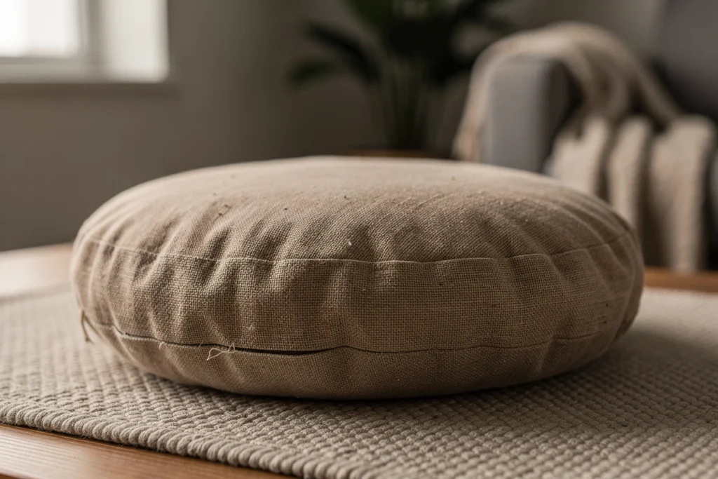 Pourquoi choisir un coussin rond en matière naturelle ?