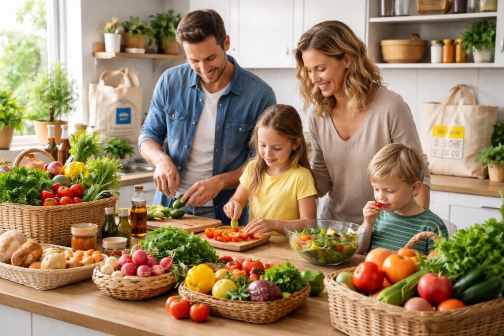 Allouer le budget pour une alimentation bio et locale avec les drives Biocoop et La Ruche