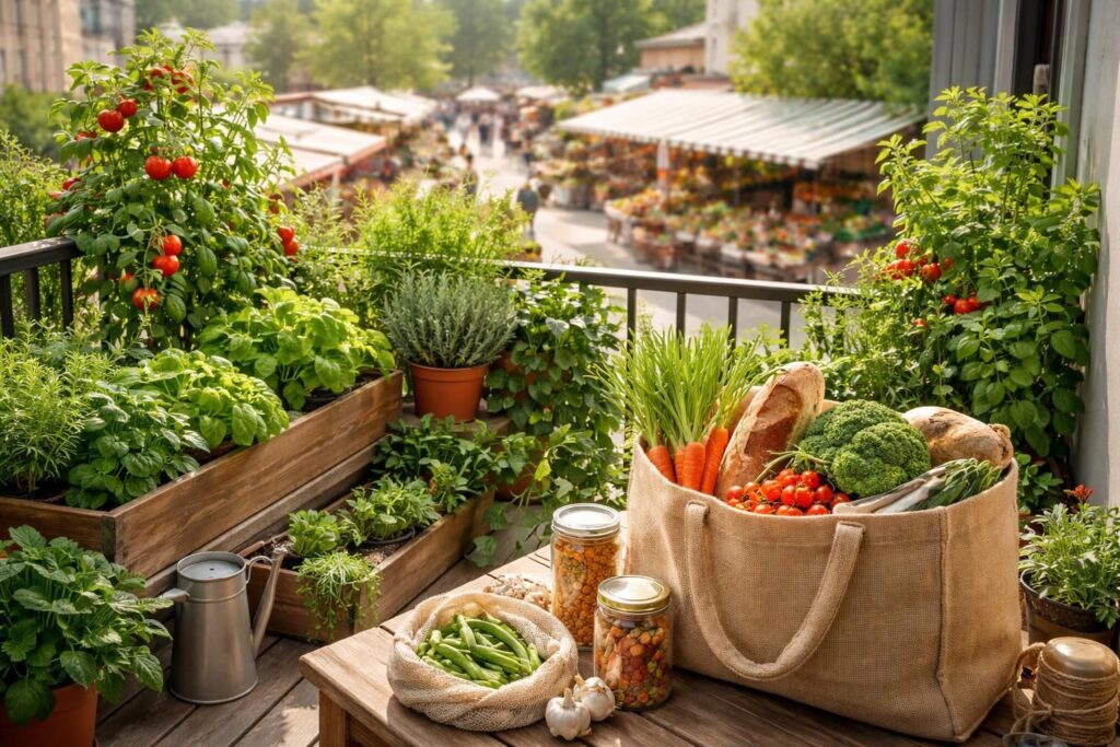 Économiser sur son alimentation avec potager urbain, circuits courts et achats en vrac bio