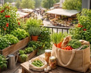 Économiser sur son alimentation avec potager urbain, circuits courts et achats en vrac bio