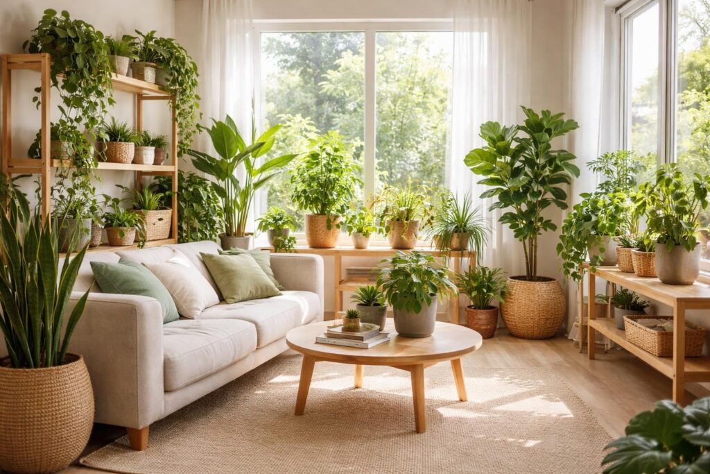 Intégrez des plantes vertes dans votre décoration pour un intérieur sain et vivant