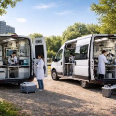 Recherche scientifique mobile avec laboratoires embarqués dans Volkswagen Crafter et Fiat Ducato