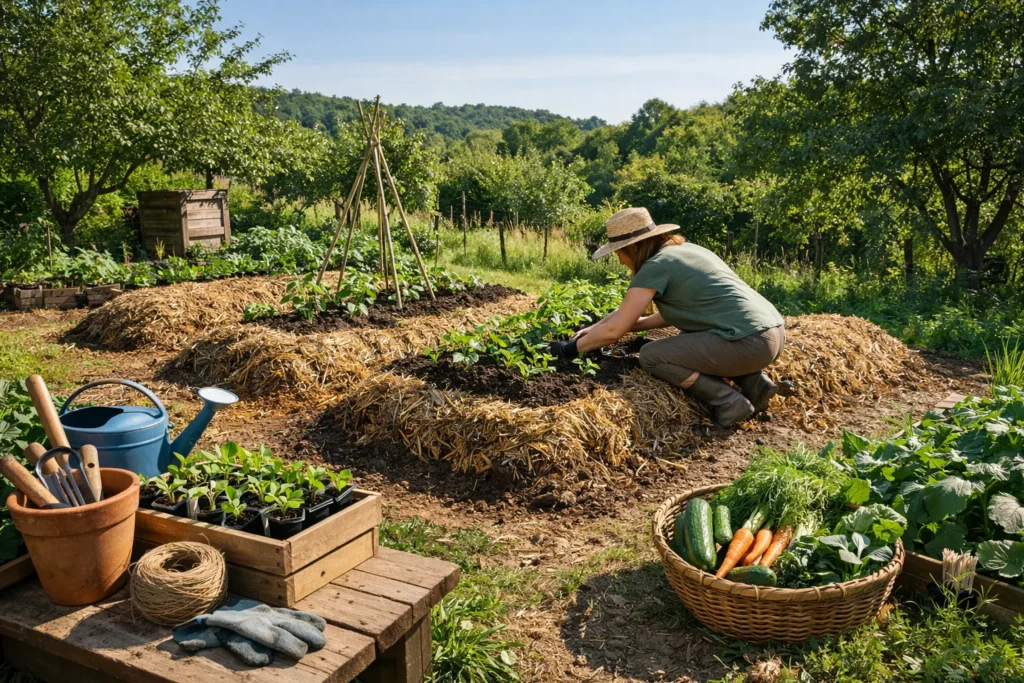 Potager débutant : par où commencer avec les buttes de culture