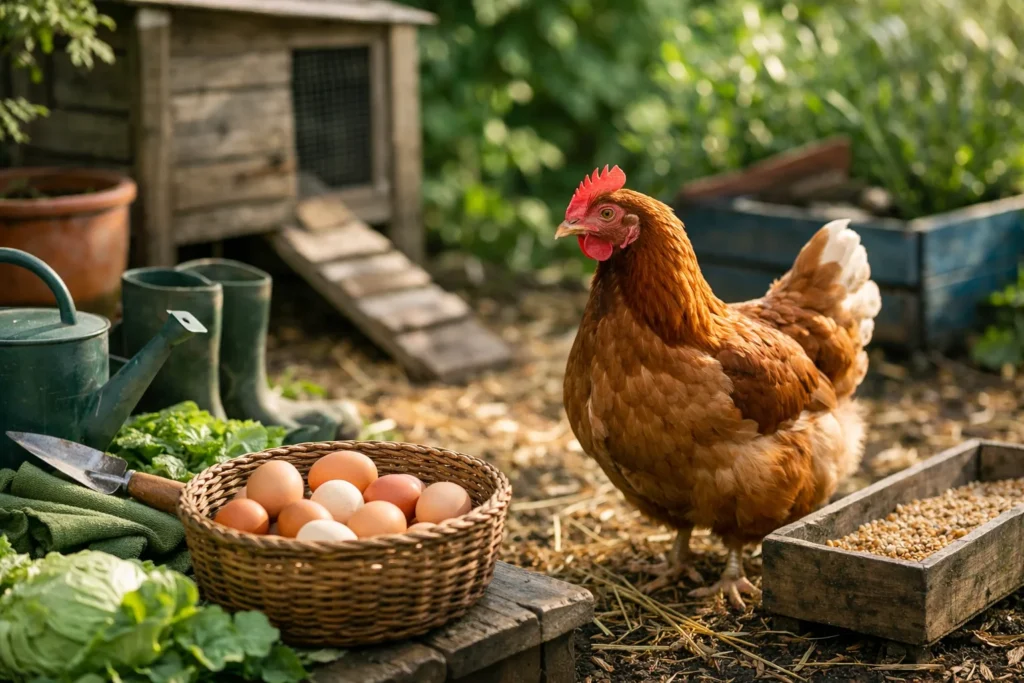 La poule pondeuse au jardin : le guide pour bien démarrer