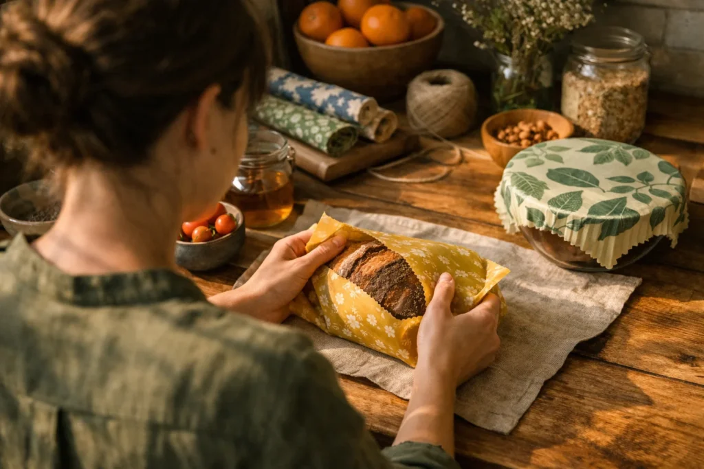 Le bee wrap, une alternative durable au film plastique en cuisine